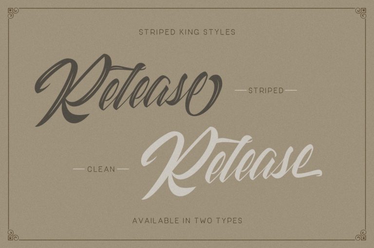 Striped King Vintage Script - Image 2