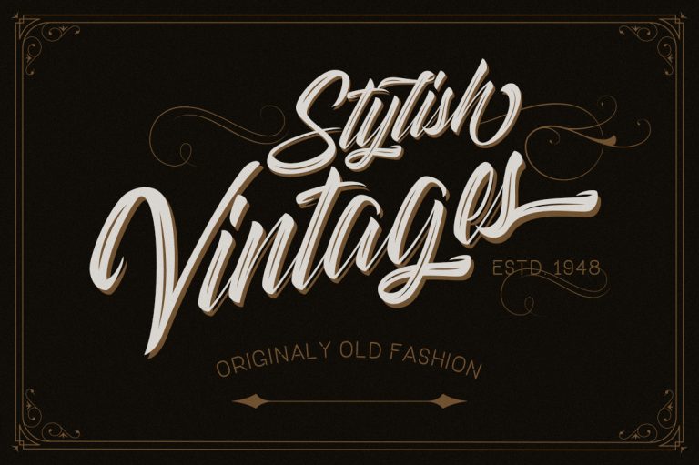 Striped King Vintage Script - Image 3