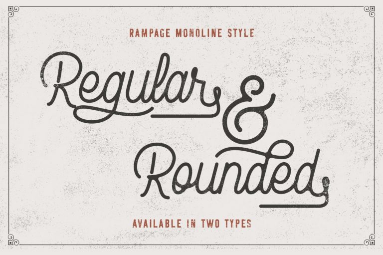 Rampage Monoline Script - Image 2