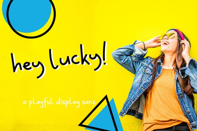 Hey Lucky! Displays Sans