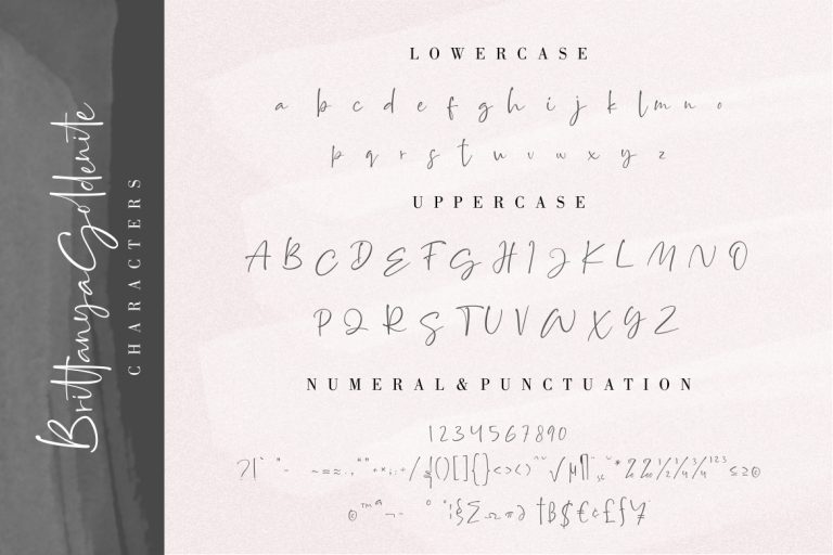 Brittanya Goldenite Stylish Handwritten - Image 9