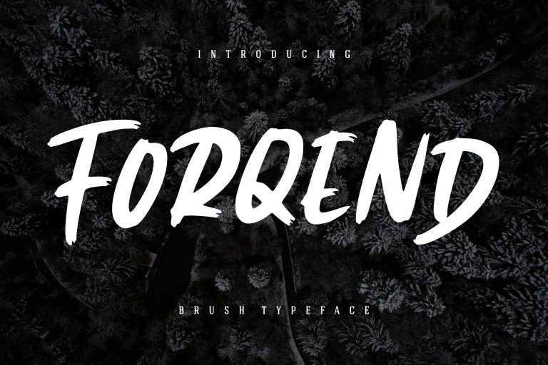 Forqend Brush Typeface