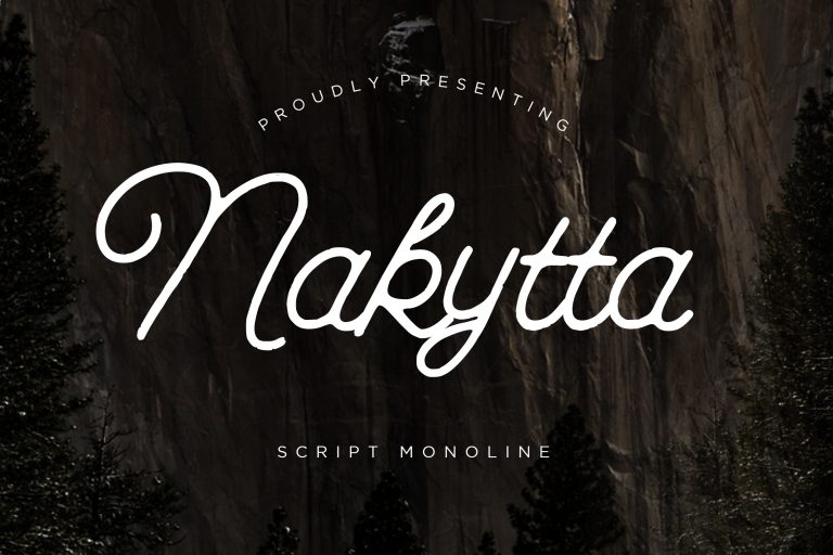 Nakytta Monoline Script