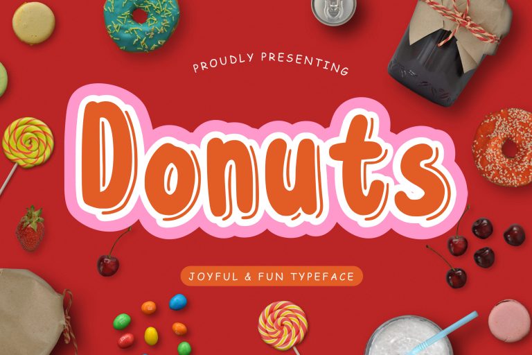 Donuts Joyful & Fun Typeface