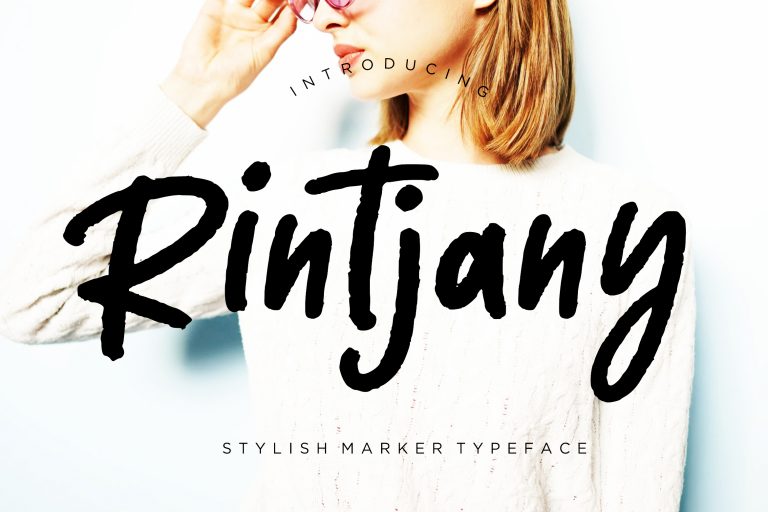 Rintjany Stylish Marker Typeface