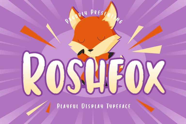 Roshfox Playful Display Typeface