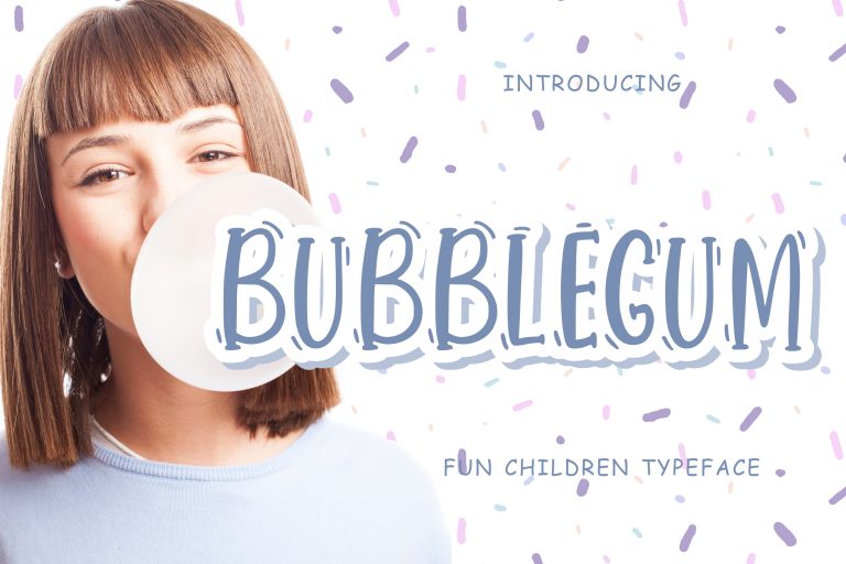 Bubblegum Fun Children Typeface