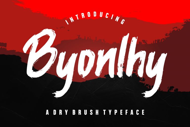 Byonlhy Dry Brush Typeface