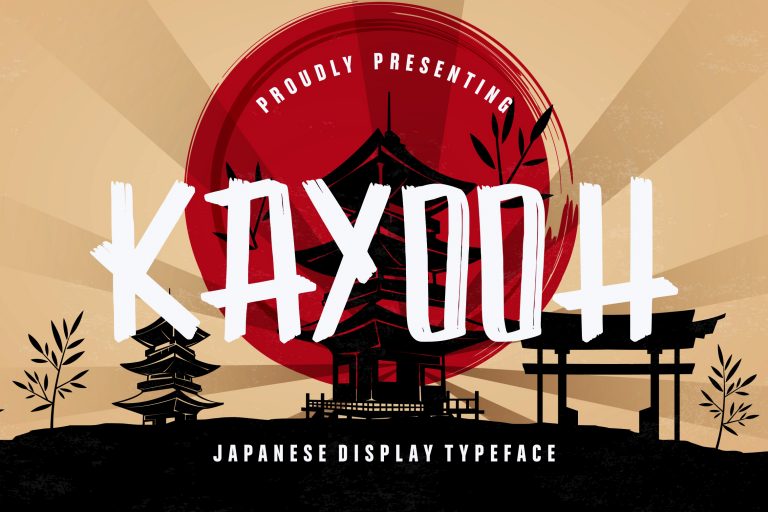 Kayooh Japanese Display Typeface