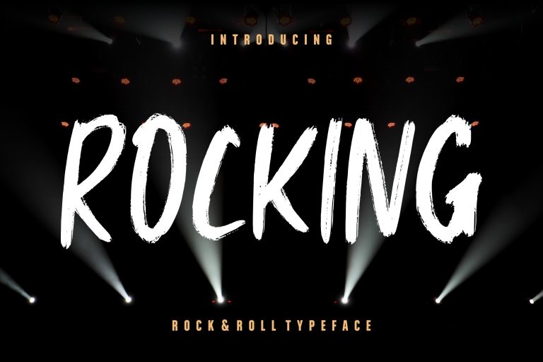 Rocking Rock & Roll Typeface