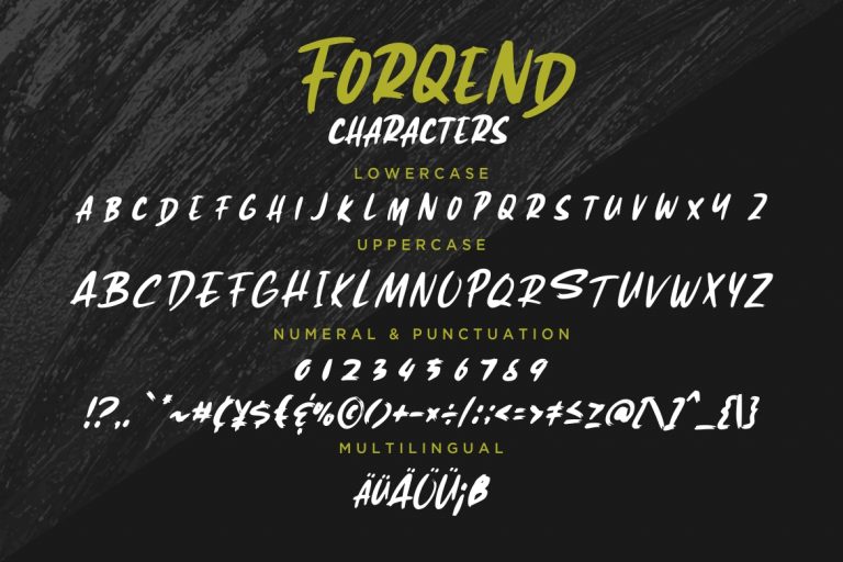 Forqend Brush Typeface - Image 7