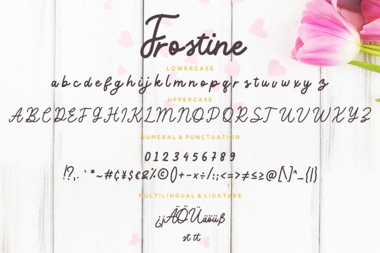 Frostine Monoline Typeface - Image 7
