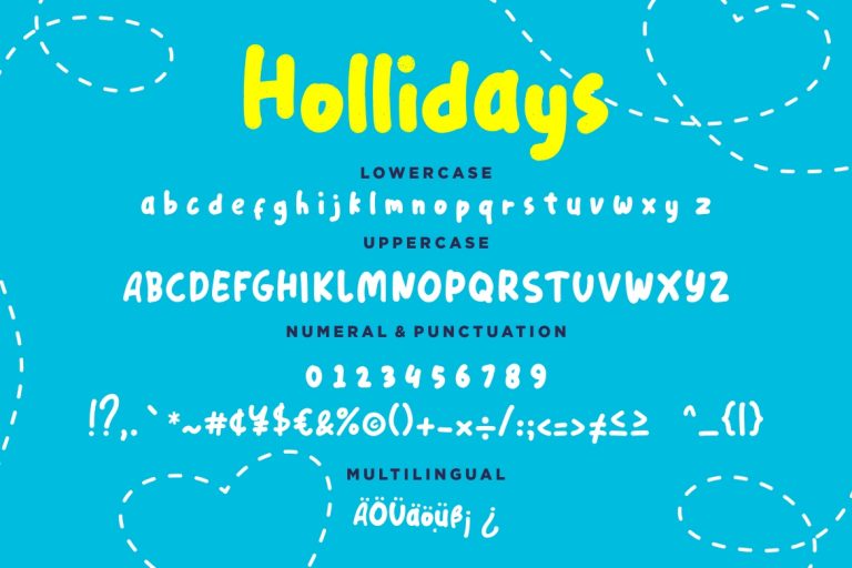 Hollidays Fun Children Typeface - Image 7