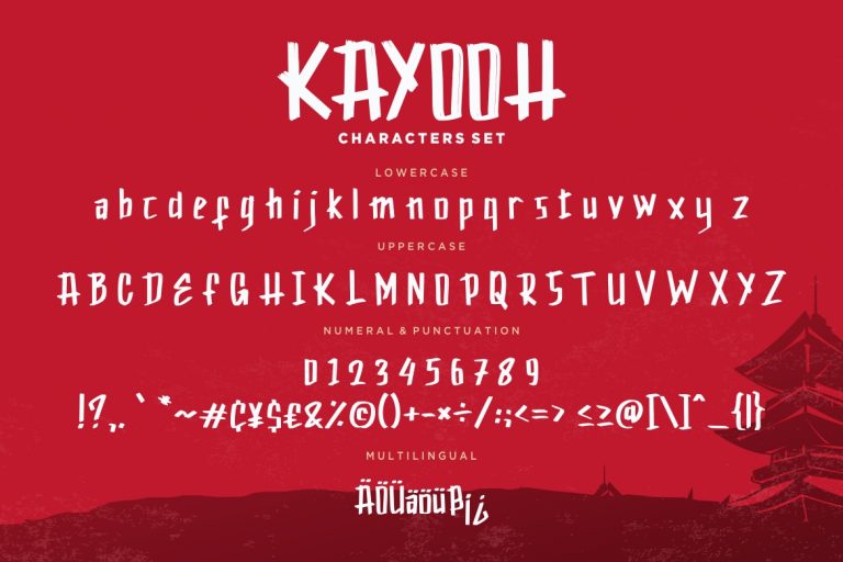 Kayooh Japanese Display Typeface - Image 7