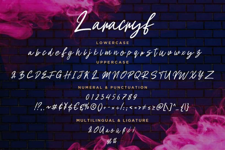 Laracryf Brush Handwritten - Image 7