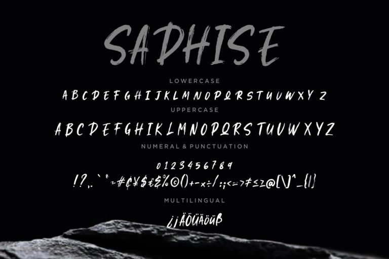 Sadhise Handdrawn Gothic Brush - Image 7