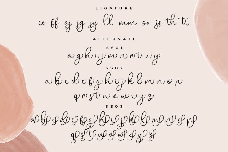 Bryan Kimberly Beautiful Typeface - Image 11