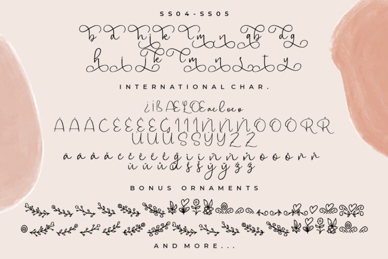 Bryan Kimberly Beautiful Typeface - Image 12