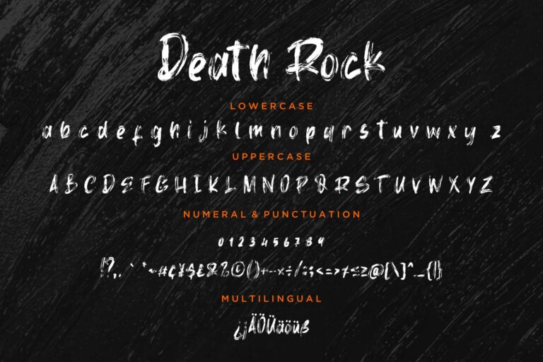 Death Rock Grunge Typeface - Image 7