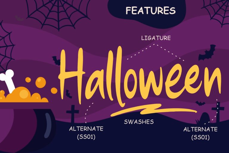 Ghostily Spooky Halloween Typeface - Image 6