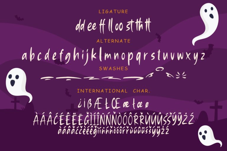 Ghostily Spooky Halloween Typeface - Image 9