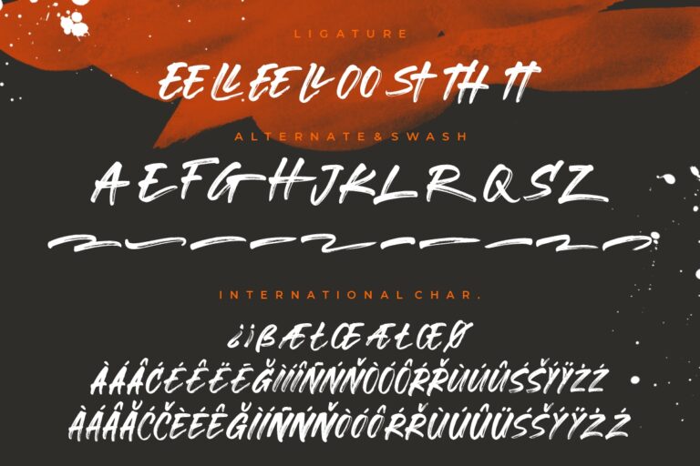 Gorock Brush Typeface - Image 9