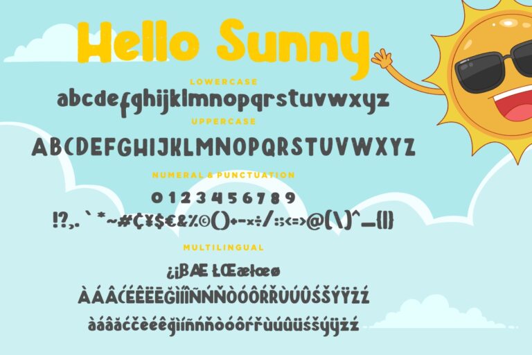 Hello Sunny Fun & Bold Typeface - Image 7