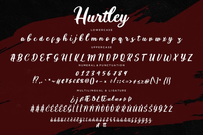 Hurtley Handwritten Script - Image 7
