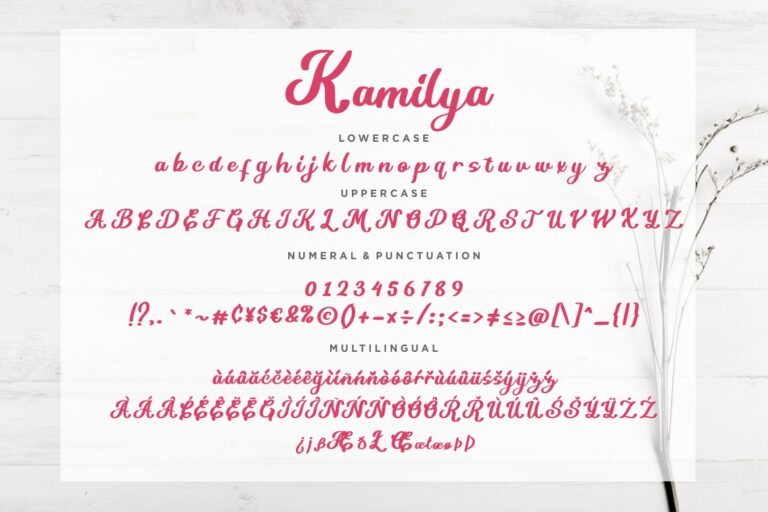 Kamilya Handwritten Script - Image 7