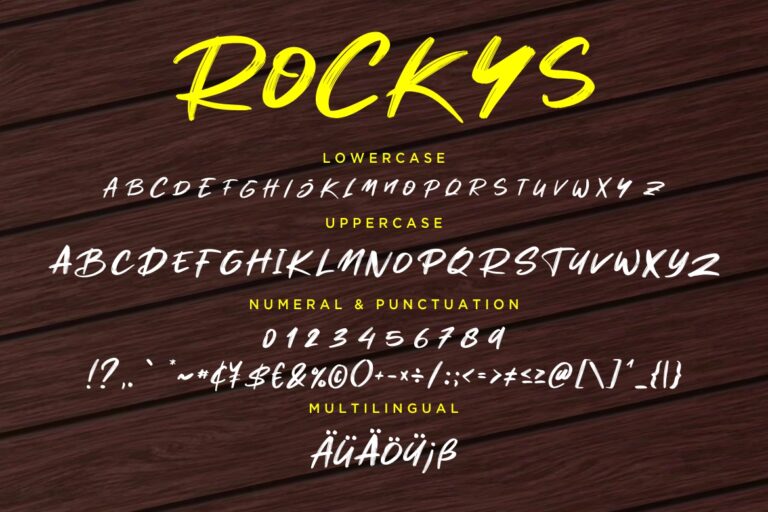 Rockys Handbrush Font - Image 7