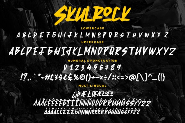 Skulrock Hard Display Typeface - Image 7