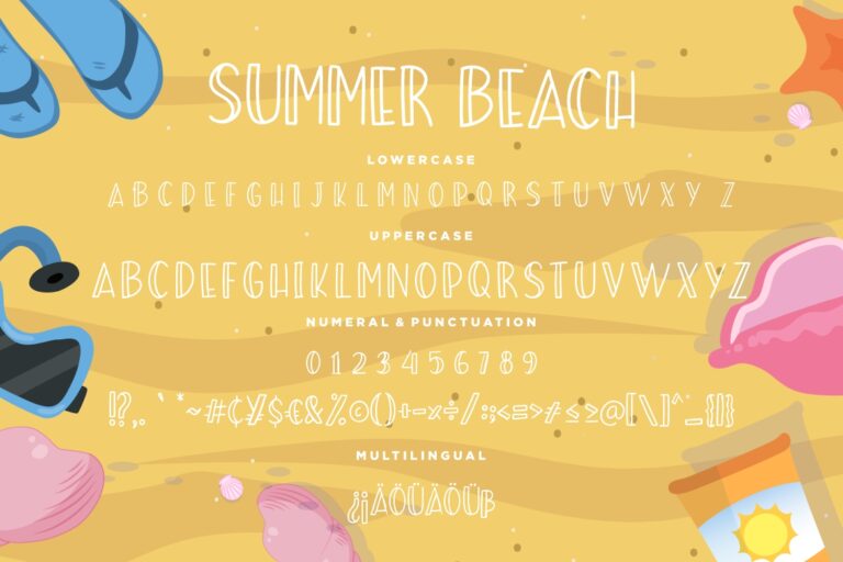Summer Beach Sunny Display Typeface - Image 7