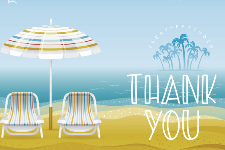 Summer Beach Sunny Display Typeface - Image 8