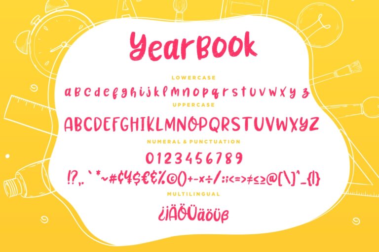 Yearbook Joyful Brush Typeface - Image 7