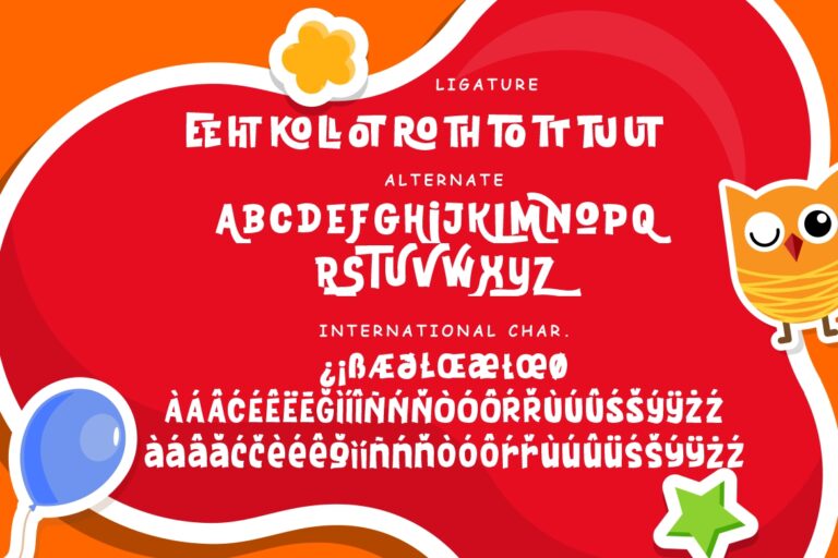 Little Queen Fun Children Typeface - Image 9
