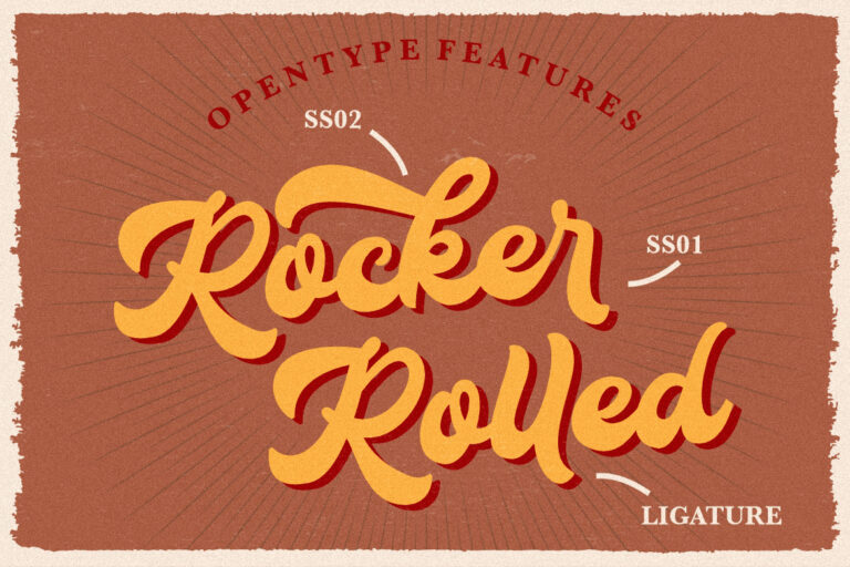 Klassik Style Retro Bold Script - Image 6