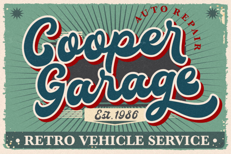 Klassik Style Retro Bold Script - Image 7
