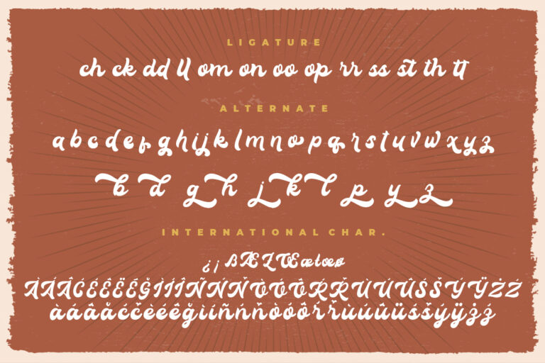 Klassik Style Retro Bold Script - Image 9