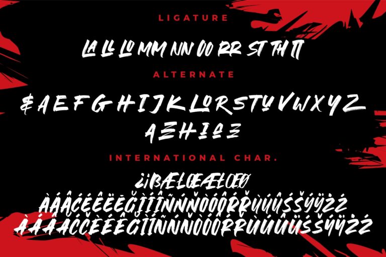 The Rocky Handbrush Typeface - Image 9