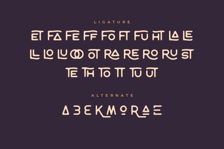 Tropikana Monoline Vintage Typeface - Image 9