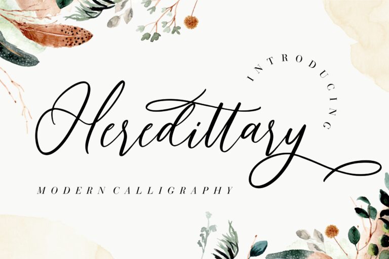 Heredittary Modern Calligraphy