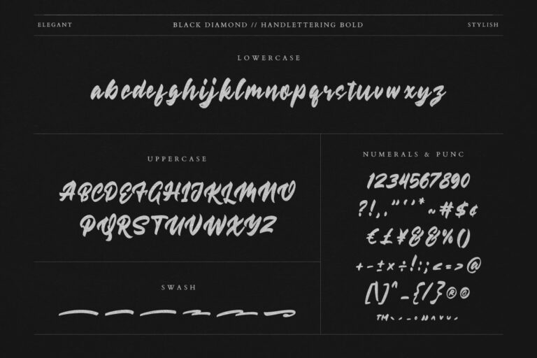 Black Diamond Handlettering Bold - Image 8