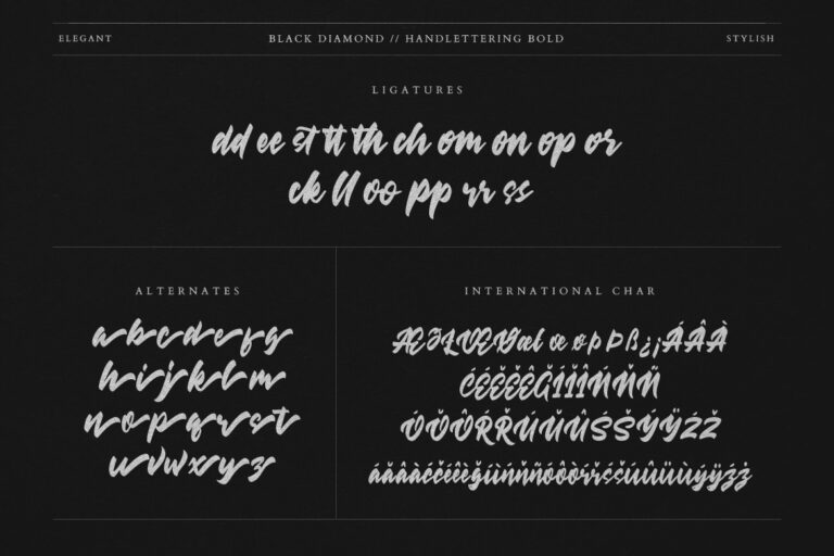 Black Diamond Handlettering Bold - Image 9