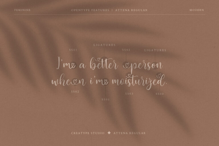Attena Modern Calligraphy - Image 6