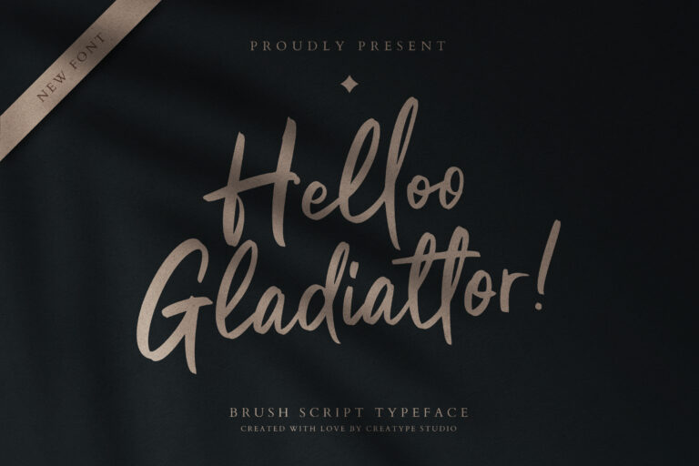 Helloo Gladiattor Brush Script