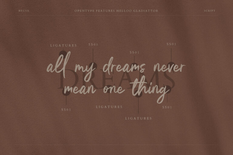 Helloo Gladiattor Brush Script - Image 7