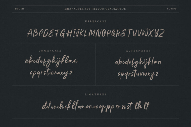 Helloo Gladiattor Brush Script - Image 8