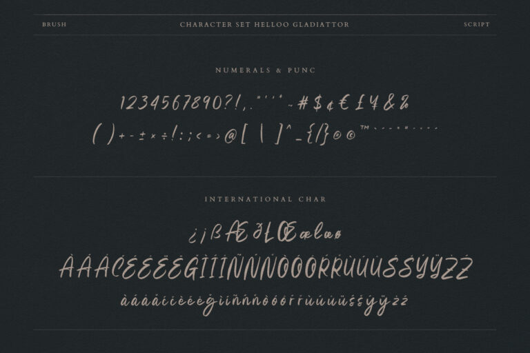 Helloo Gladiattor Brush Script - Image 9