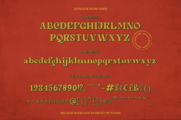 Quinlliyk Retro Serif - Image 8