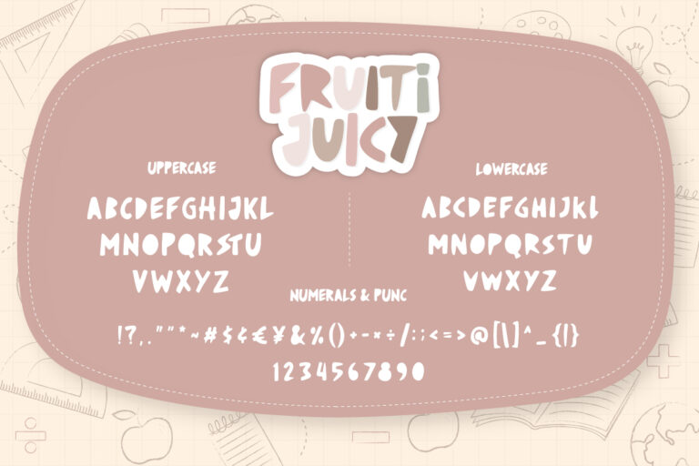 Fruiti Juicy Cut-Out Typeface - Image 8